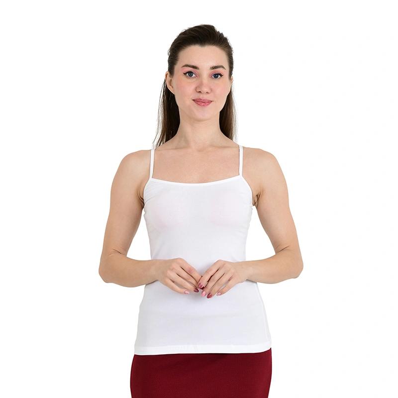 White spaghetti strap camisole with maroon skirt - fashion ecommerce photography by Lohar Studio Delhi